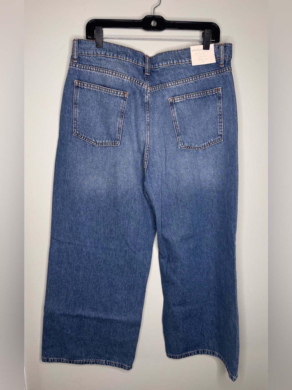Westbound NWT Women’s Wide Leg Retro  Medium Wash Denim Jeans - Size 16S - Picture 6 of 11